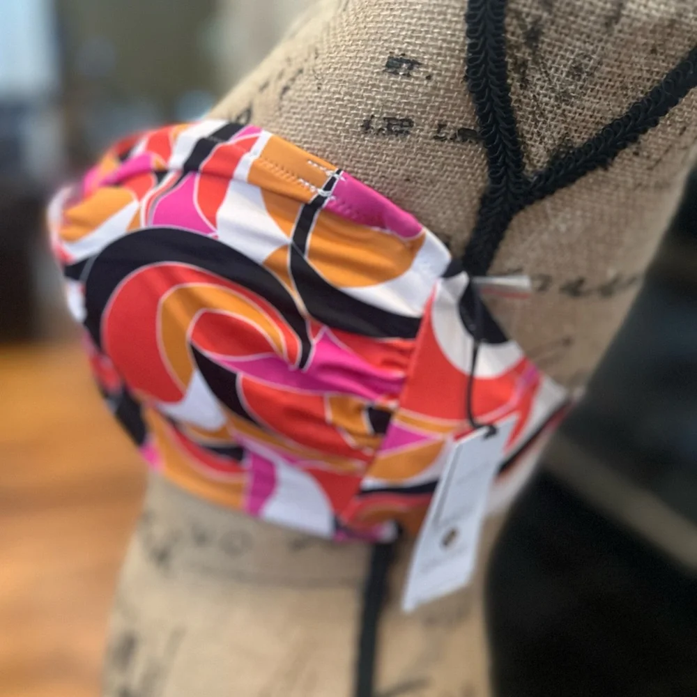🐣NWT Shade & Shore Multicolor Strapless Bikini Top w/ Removable straps - Picture 6 of 10